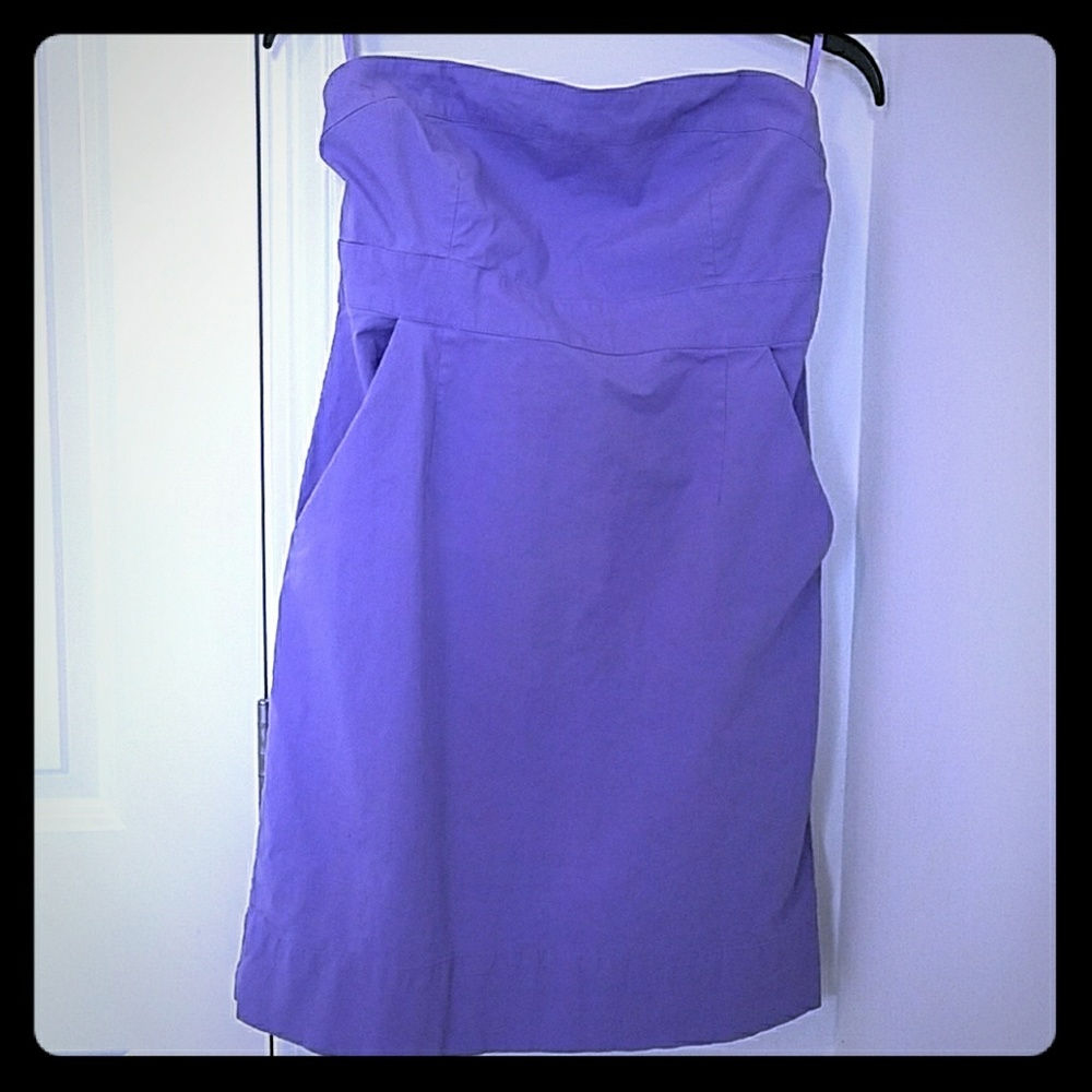 Final Sale! Strapless dress with pockets!